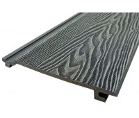 Сайдинг ДПК 3D тиснение 185x19 Серый