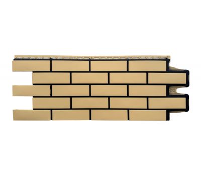 Фасадные панели Премиум клинкерный кирпич Песочный (шов RAL 9005) от производителя  Grand Line по цене 614 р
