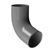 Отвод трубы D90, ГРАФИТ (RAL 7024) Отвод трубы D90, ГРАФИТ (RAL 7024)